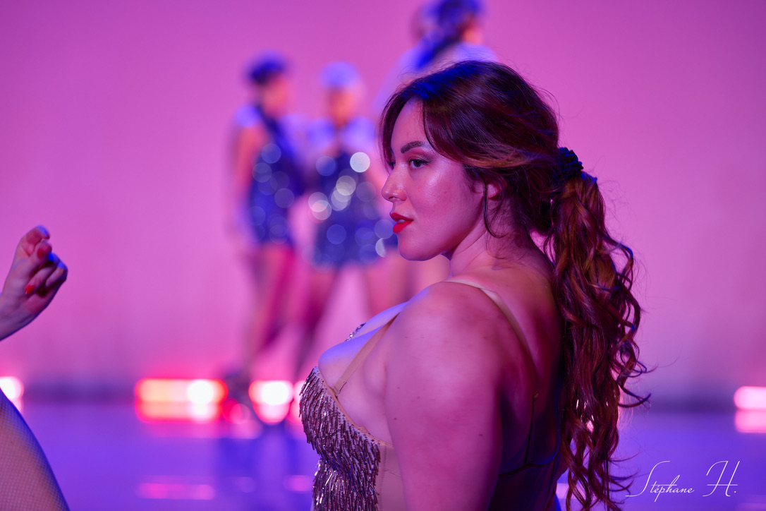 Profile of a woman.